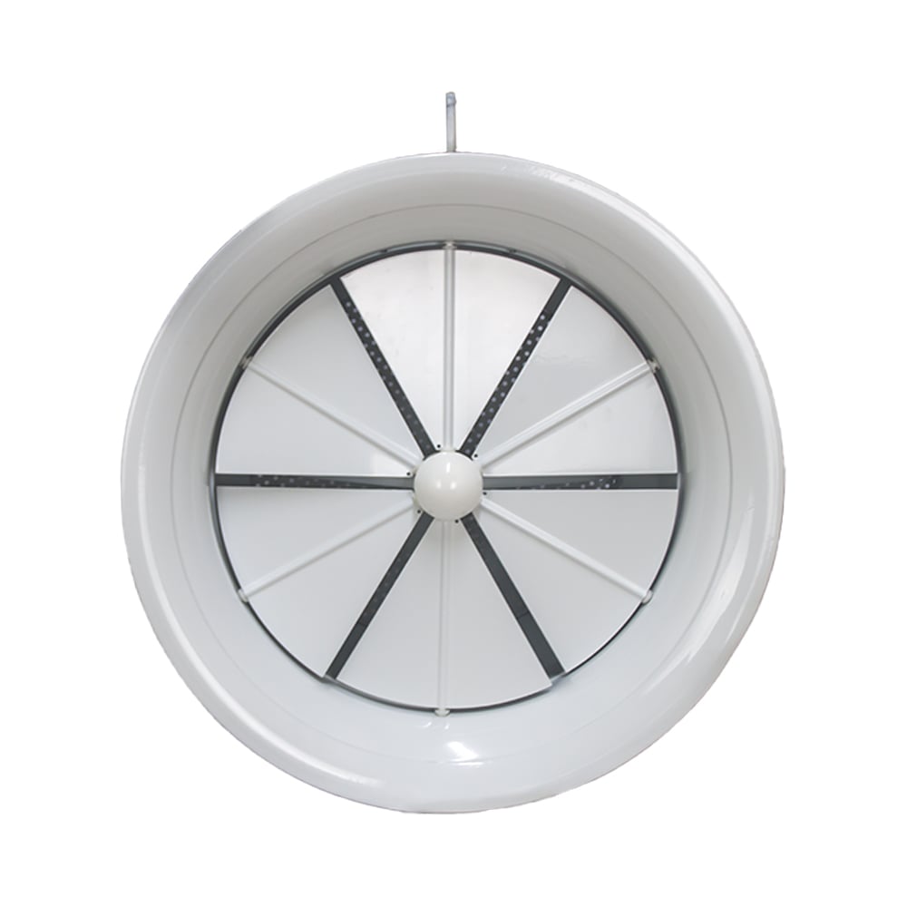 Изображение товара Диффузор вихревой ventart SWR-200 алюминий белый для вентиляции