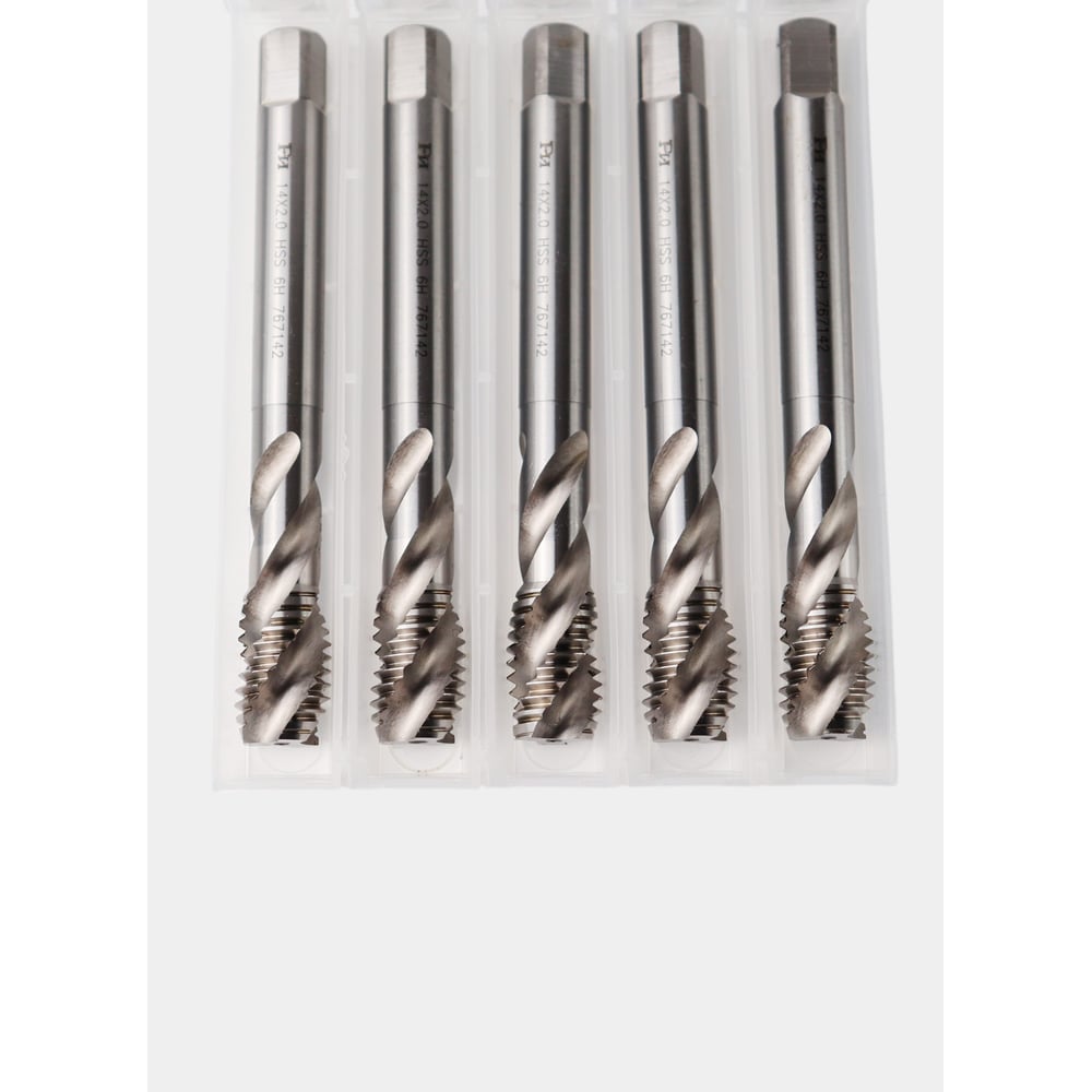 Изображение товара Метчик с винтовой канавкой РОСИНСТРУМЕНТ 5 шт М14x2 HSS DIN 376