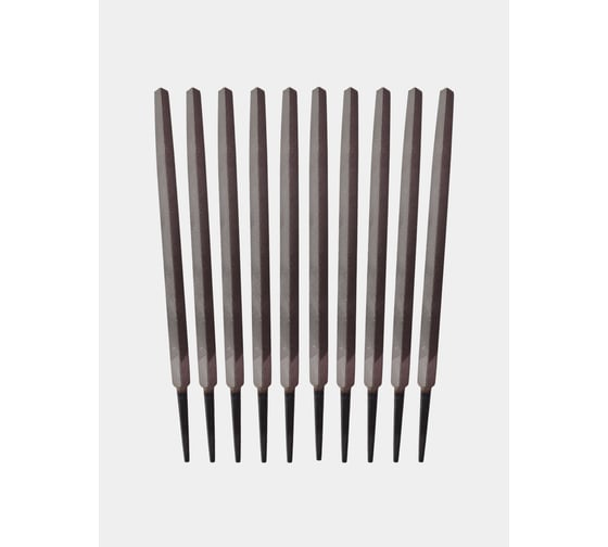 Изображение товара Напильник трехгранный РОСИНСТРУМЕНТ 10 шт, 200 мм №1 840201UP