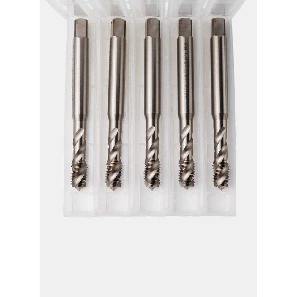 Изображение товара Метчик с винтовой канавкой РОСИНСТРУМЕНТ 5 шт М10x1,5 HSS DIN371