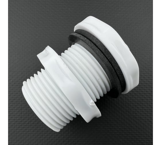 Изображение товара Переходник для врезки в бочку Профитт НР 1 АВS пластик 0340173-RCS