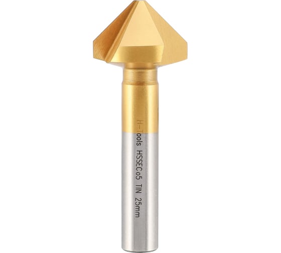Изображение товара Зенковка H-Tools 90градусов 25.0мм HSSE-Co5 TiN 3z L-51мм 795250EHT