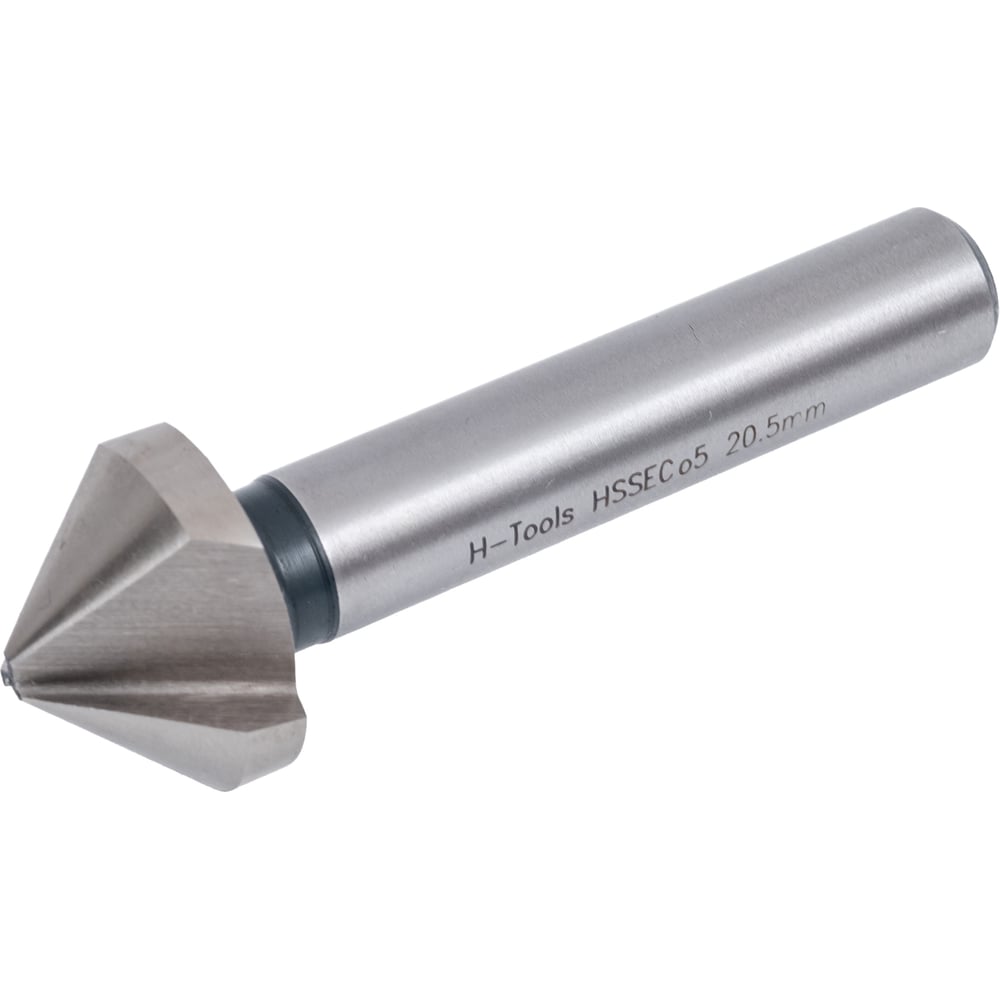 Изображение товара Зенковка H-Tools 90 градусов 20.5 мм HSSE-Co5 3z L-63 мм Точный инструмент для металла