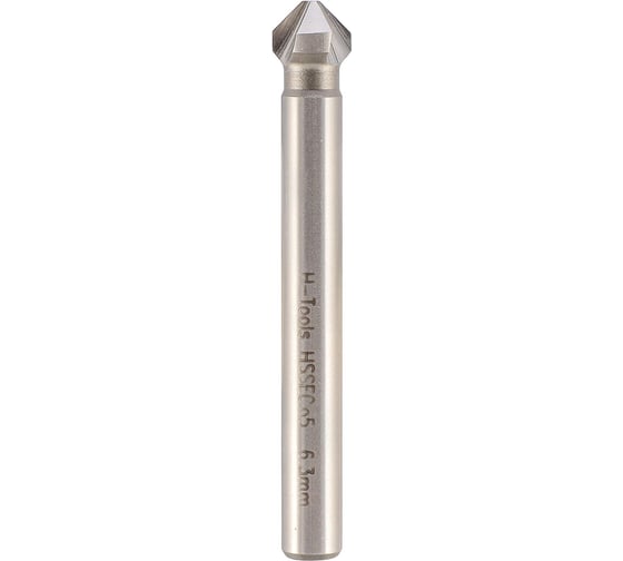 Изображение товара Зенковка H-Tools 90градусов 6.3мм HSSE-Co5 3z DIN335C L-45мм 796063EHT