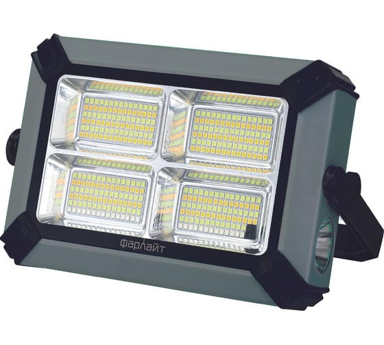 Изображение товара Прожектор Фарлайт светодиодный аккумуляторный 2600 лм 3 CCT 7200 мА*ч диммируемый, сигнальный режим, с солнечной панелью FAR002451