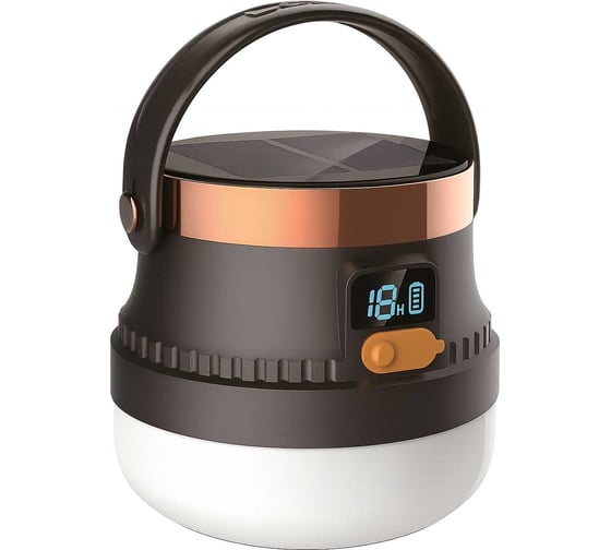 Изображение товара Фонарь кемпинговый Фарлайт аккумуляторный диммируемый 6500 К с солнечной панелью 850 лм 2900 мА*ч USB Фарлай FAR002523