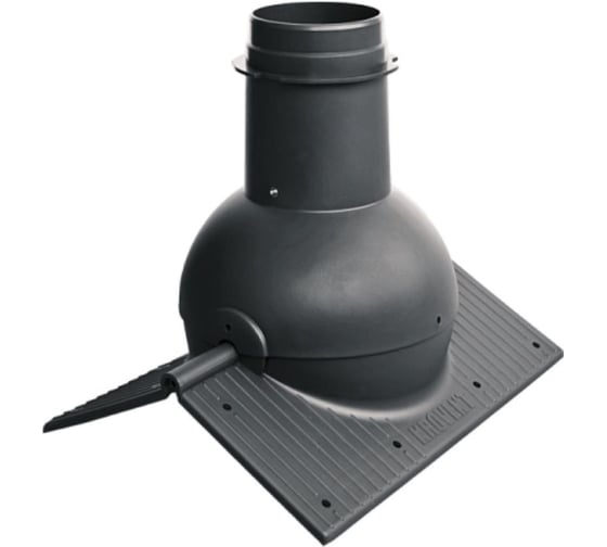 Изображение товара Элемент коньковый KROVENT Кrovent Pipe-Cone черный 098205