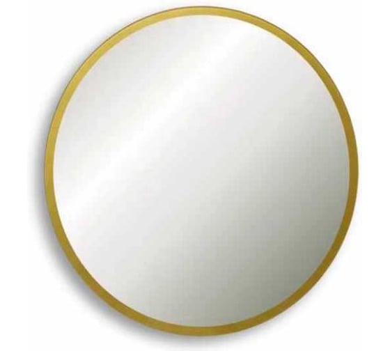 Изображение товара Зеркало MIXLINE Ренуар D400 мм, без подсветки, золотое обрамление 555934