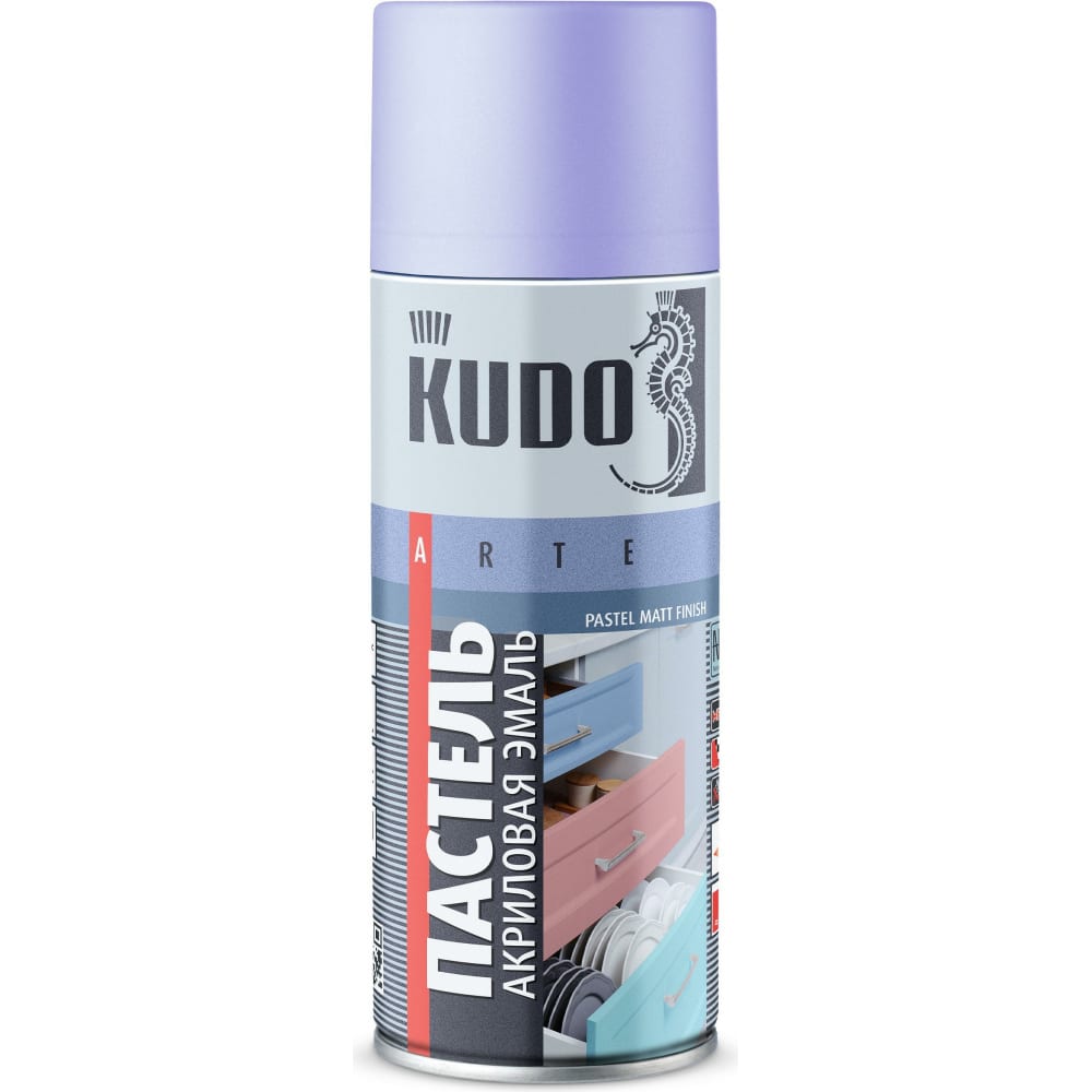 Акриловая эмаль KUDO эмаль акриловая универсальная satin kudo ku 0a2001 оранжевый 520мл