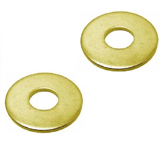 Изображение товара Шайба Metiz-A2 DIN 9021 М6 Латунь, кузовная увеличенная, 20 шт. 9021LT6 20