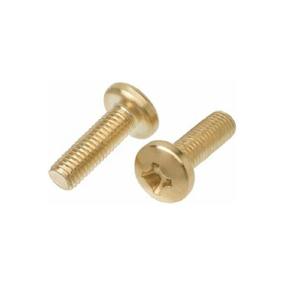 Изображение товара Винт Metiz-A2 DIN 7985 M4x50 мм латунь 10 шт