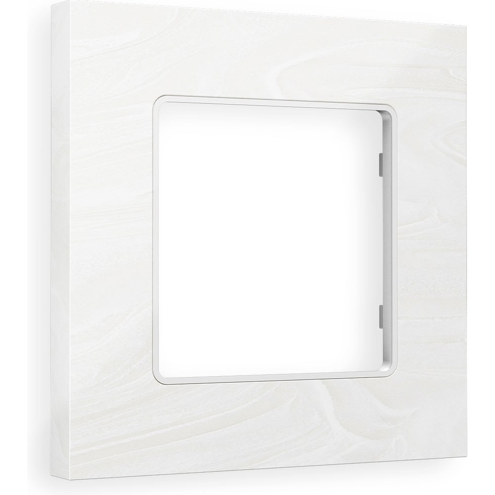 Изображение товара Рамка на 1 пост Ambrella Volt ALFA Grand AF930101 белая акриловая IP20