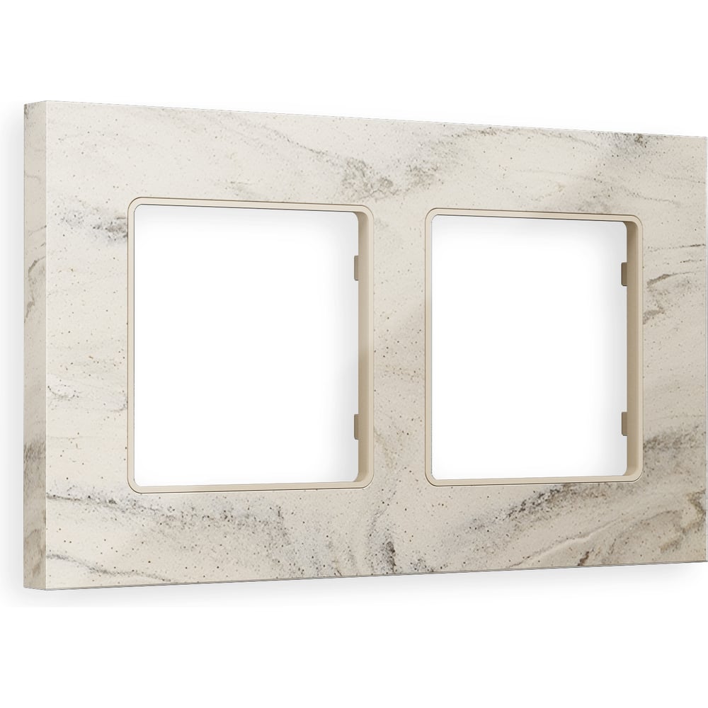 Изображение товара Рамка на 2 поста Ambrella Volt ALFA Grand AF930602 серый/бежевый