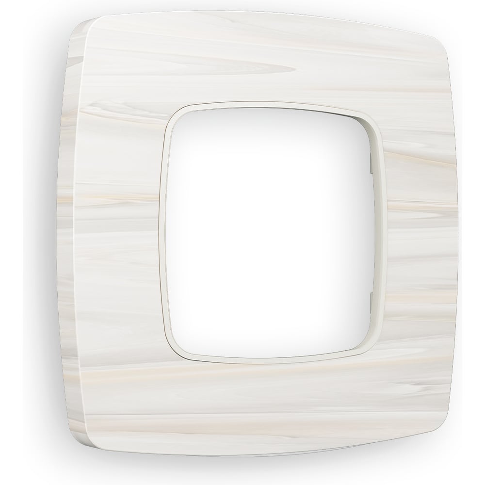 Изображение товара Рамка на 1 пост Ambrella Volt OMEGA Opera OF940301 для электропроводки бежевого цвета