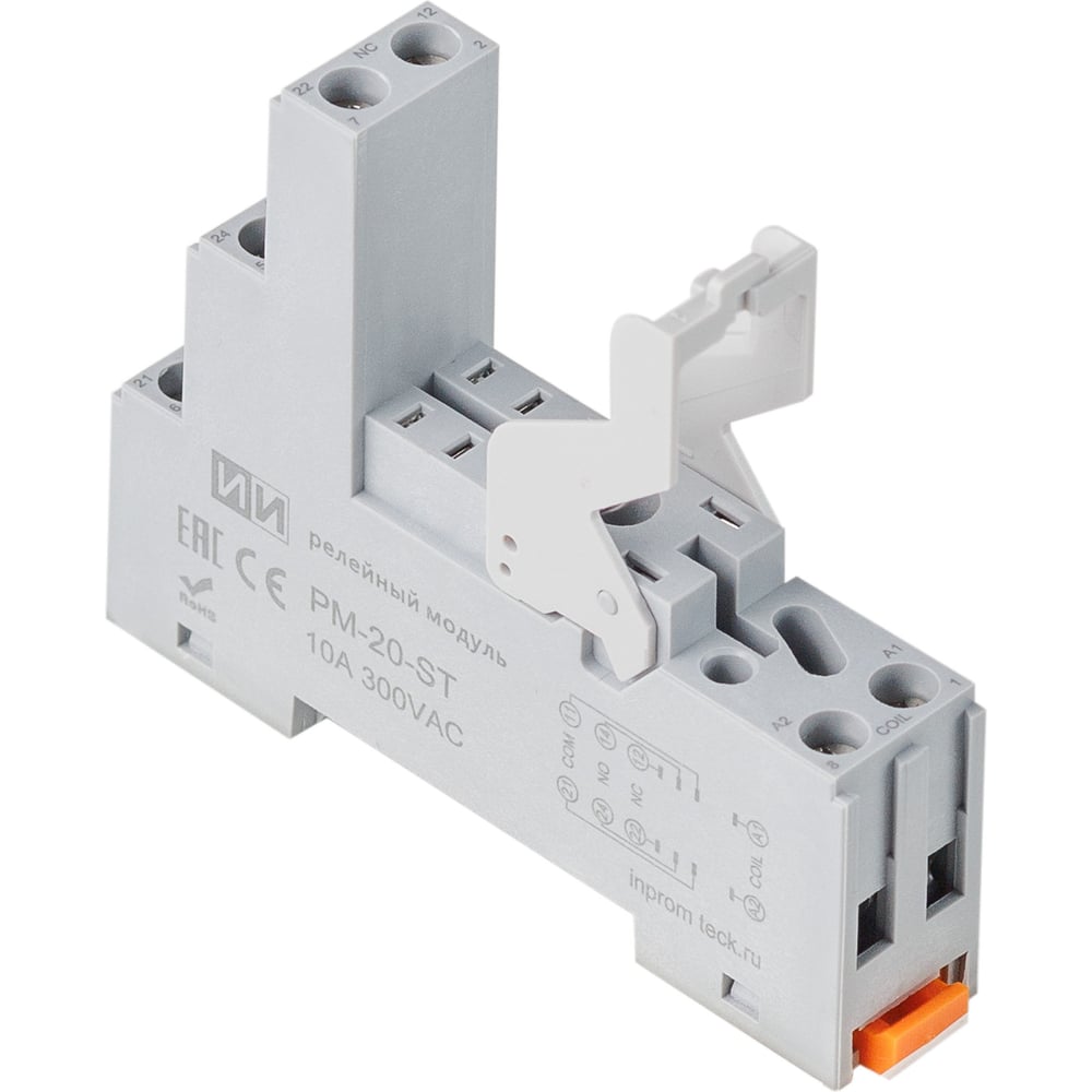 Изображение товара Розетка для реле Инпром Инновации PM-20-ST монтажный модуль IP20