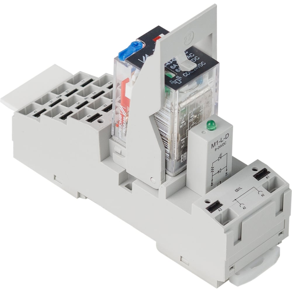 Изображение товара Промежуточное реле Инпром Инновации PR-43-024-4С, 24В с модулем в сборе rpm10922