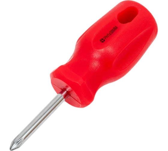 Изображение товара Крестовая отвертка Волжский инструмент PH№1х 38 красная ручка 5705024