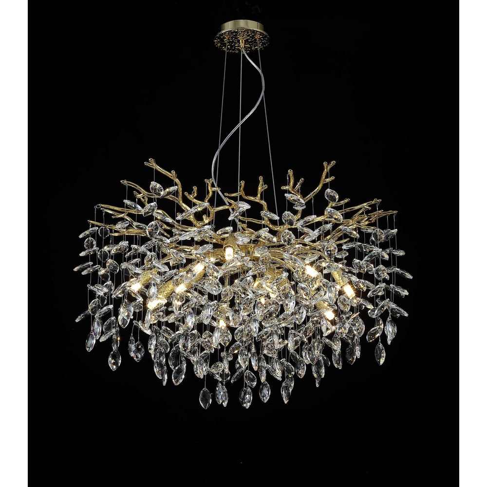 Изображение товара Подвесной светильник Мелодия Света PS9710-10-760 GD арт-деко 10 ламп 76 см