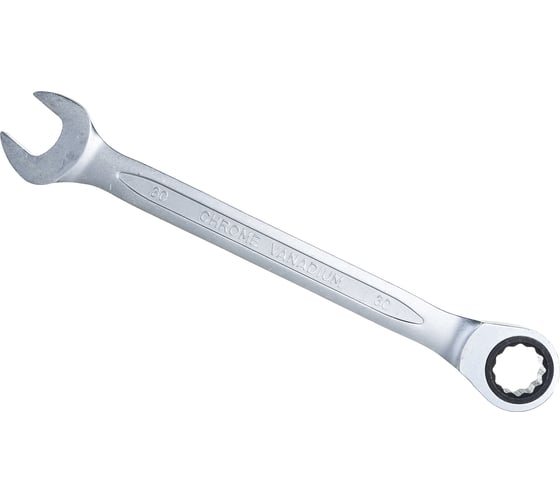 Изображение товара Комбинированный ключ HOEGERT TECHNIK трещоточный 30 мм, 72T, сталь CrV HT1R030