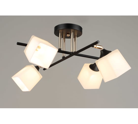 Изображение товара Потолочная люстра Мелодия Света SL6886-4 BK+GD 000080213