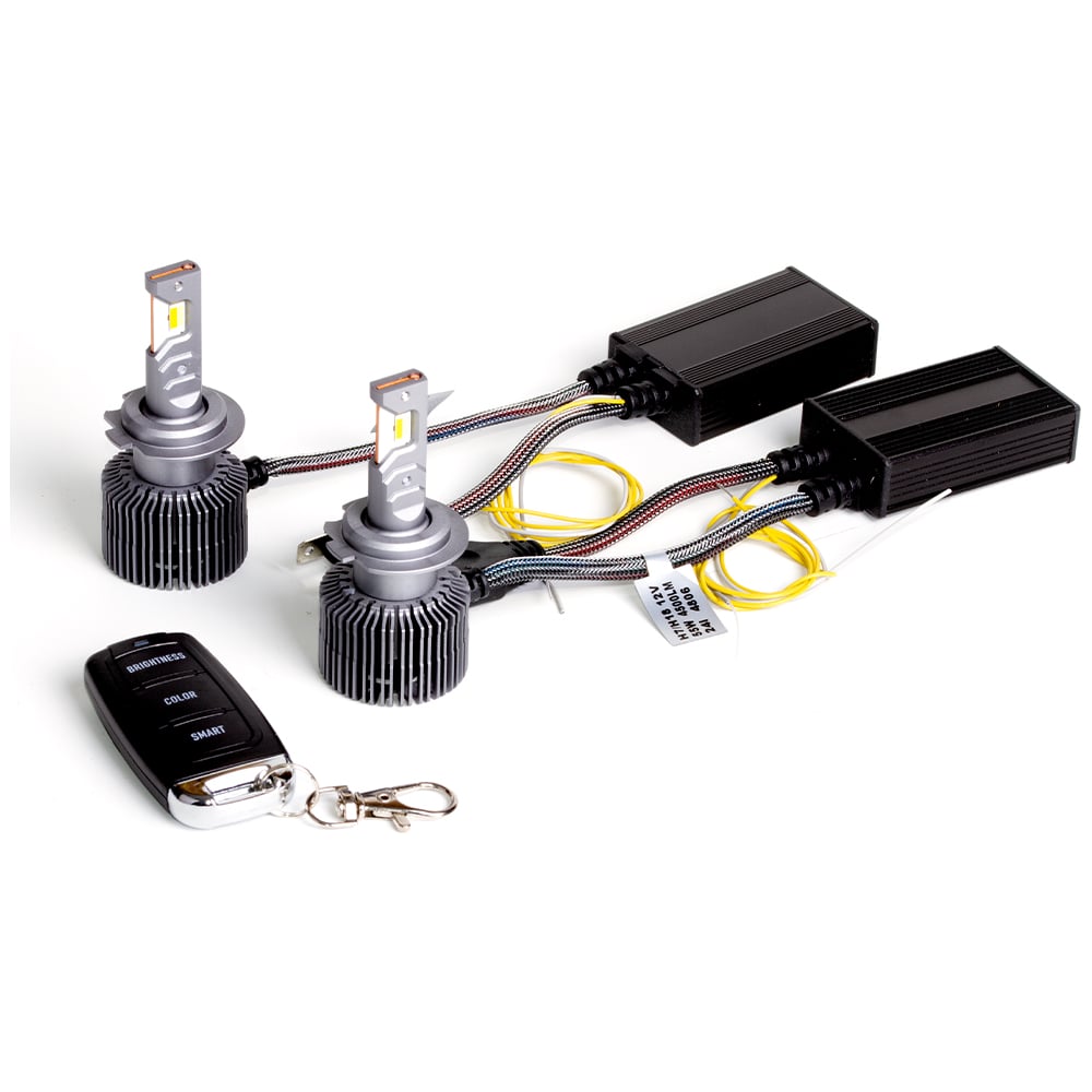 Изображение товара Светодиодные автомобильные лампы MTF Light DIGITAL LIGHTING H7/H18 12В 55W с управлением со смартфо