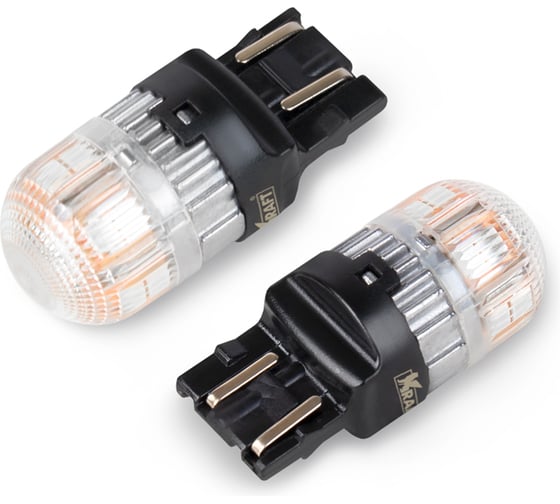 Изображение товара Светодиод KRAFT T20 WR21/5W (W3x16q) 10-30v (red) Pro (2 шт. Европодвес) KT 700270