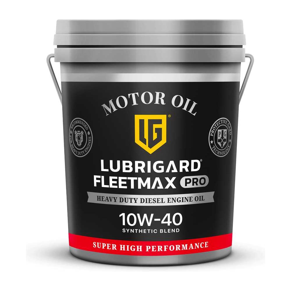 Изображение товара Масло LUBRIGARD LGP FLEETMAX PRO 10W-40 19л полусинтетика для грузовых дизельных моторных масел