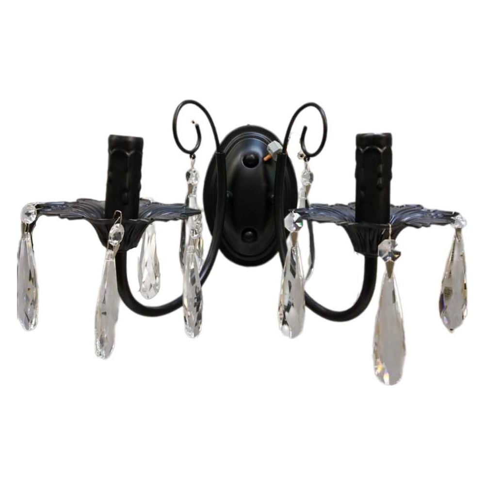 Изображение товара Настенный светильник Мелодия Света PL3901-2W BK с минималистичным дизайном