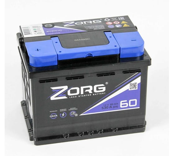 Изображение товара Аккумулятор ZORG 6СТ-60.1 060 271