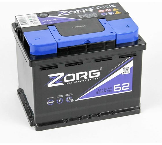 Изображение товара Аккумулятор ZORG 6СТ-62.0 062 270