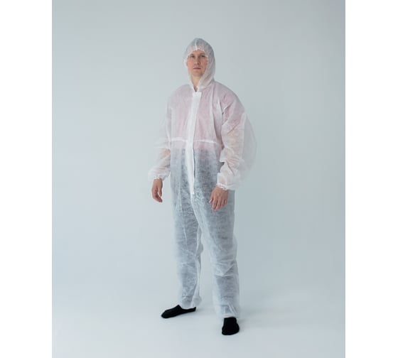 Изображение товара Защитный комбинезон Смелый Каспер плотность 40 г/м2, с планкой без липучки, размер 4XL/180-188 44458