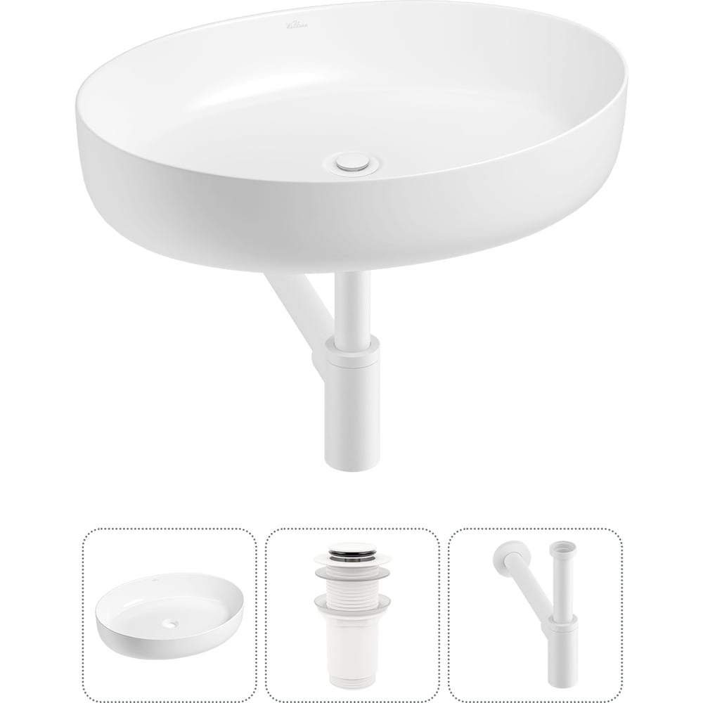 Изображение товара Набор Wellsee 3 в 1 Belle Spa 3.0 накладная раковина 55x41 см 33590 20212668R