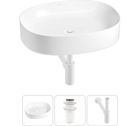 Изображение товара Набор Wellsee 3 в 1 Belle Spa 2.0 накладная раковина 55x45 см 33580 20212556R