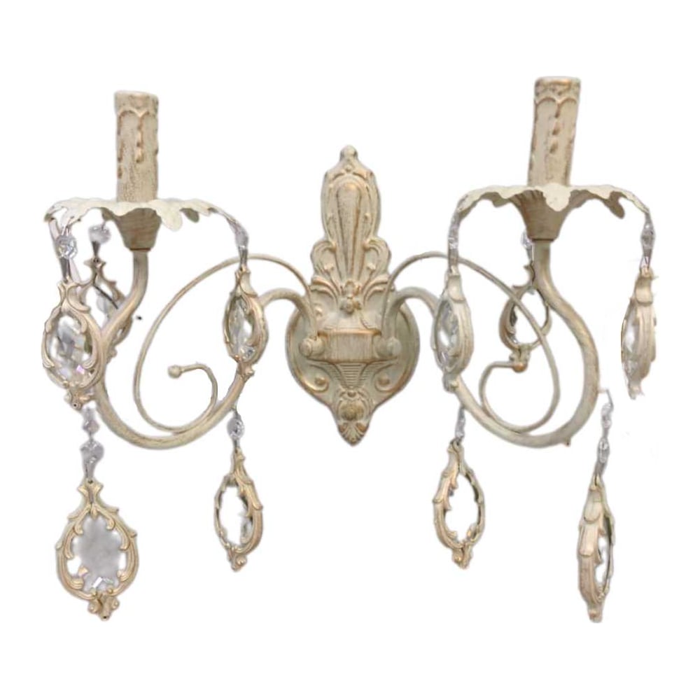 Изображение товара Настенный светильник Минимализм с двумя лампами в бежевом и золотом цвете