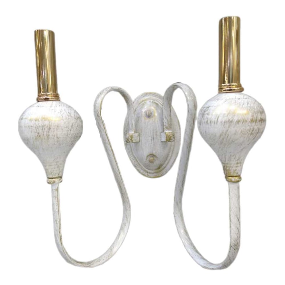 Изображение товара Настенный светильник Мелодия Света PL1075-2W WT+GD стиль минимализм для дома и офиса