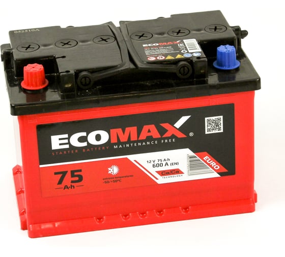 Изображение товара Аккумулятор EcoMax 6СТ-75.1 074 311