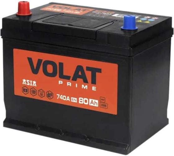Изображение товара Аккумуляторная батарея VOLAT Prime Asia 80Ah L+ (нижний борт) VPA801