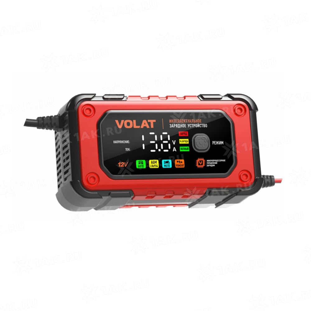 Изображение товара Зарядное устройство для аккумуляторов 12V 7A AGM GEL WET LiFePO4 VOLAT VT-BC1207E