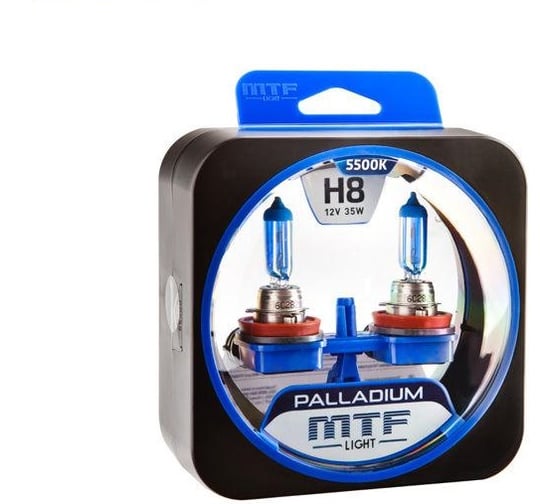 Изображение товара Галогенные автолампы MTF LIGHT PALLADIUM H8, 12V, 35W, комп. HPA1208