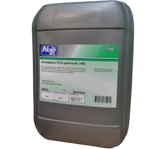 Изображение товара Антифриз NORD (20кг) OIL G12 красный (-40) NRA163