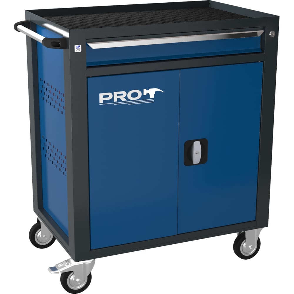 Изображение товара Тележка Wellmet ТЗИ-1Pro (7016/5017) для инструмента серого цвета