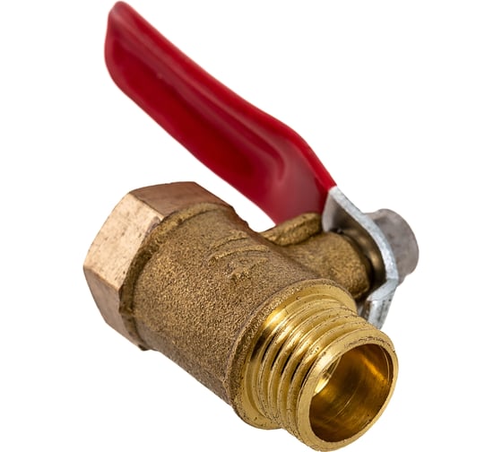 Изображение товара Шаровой кран Pegas pneumatic латунный, резьба внутренняя наружная 1/4 FXM 4406