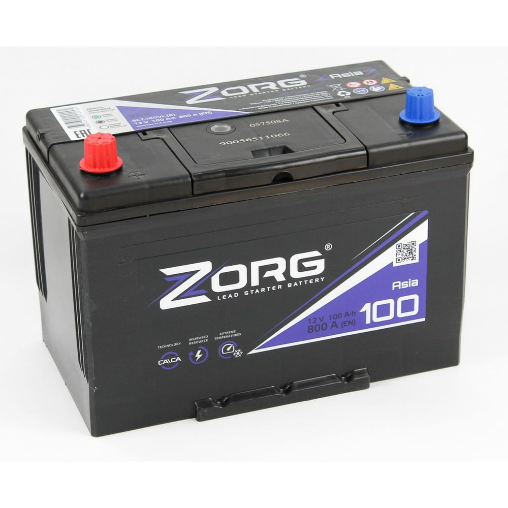 Изображение товара Аккумулятор ZORG 6СТ-100.1 (D31R) - 100 Ач для автомобилей