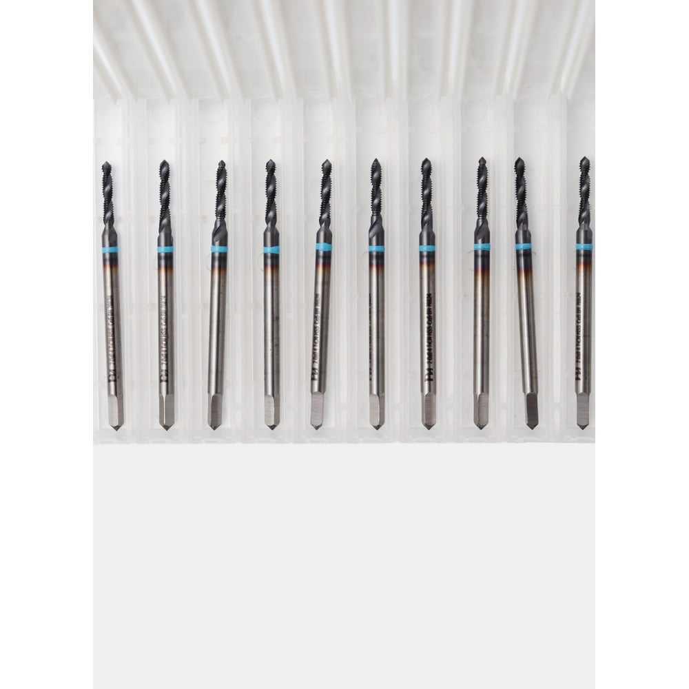 Изображение товара Метчик с винтовой канавкой РОСИНСТРУМЕНТ 10 шт М2 спиральная HSS-Co5 DIN 371