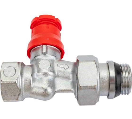 Изображение товара Клапан термостатический прямой с преднастройкой R402PTG, 1/2, отвод с герметичной прокладкой, хромированн Giacomini GIA R402PX233