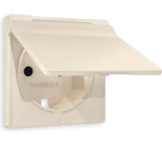 Изображение товара Лицевая панель Ambrella VOLT ALFA для электрической розетки с/з со шторками и крышкой IP44 AP3280