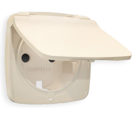 Изображение товара Лицевая панель Ambrella VOLT OMEGA для электрической розетки с/з со шторками и крышкой IP44 OP3280