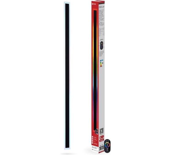 Изображение товара Светильник уличный светодиодный IN HOME ДБУ MARS120-40RGB-SMART-ВL 40Вт 1200x80 с пультом ДУ IP54 черный 4690612061009