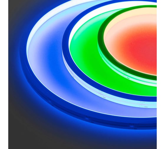 Изображение товара Лента герметичная Arlight WAVE-TOP-PU-H120-10x10mm 24V RGB, вывод боковой 1м 052641