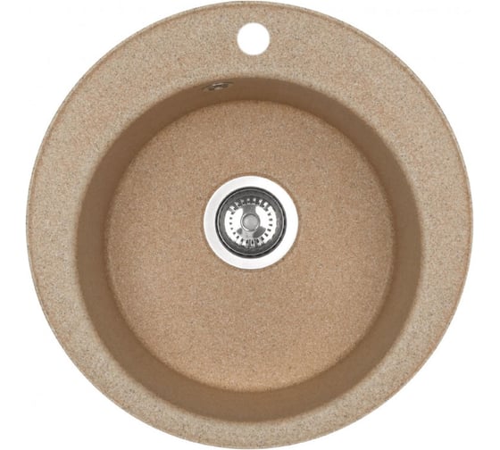 Изображение товара Мойка для кухни AQUATON Шелли круглая песочный 1A734732SS220